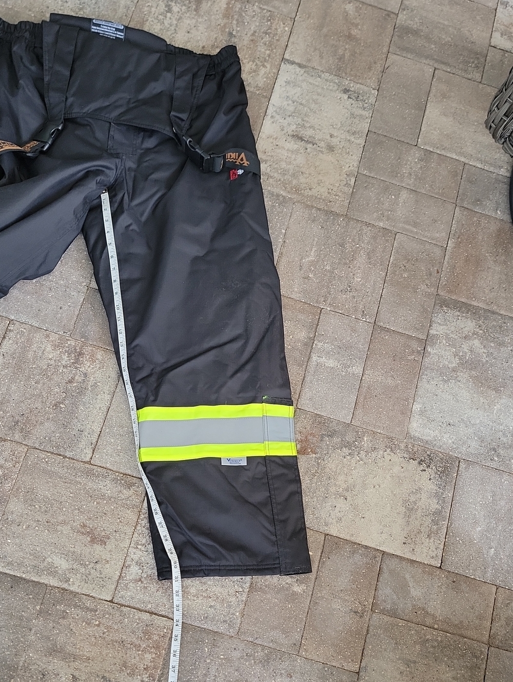 Professional Viking High-Visibility Bib Overalls Insulated Flame Resistant Sz XL - Picture 8 of 12